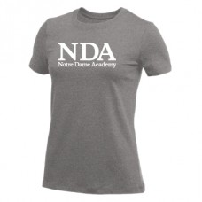 Nike Women's S/S Cotton Tee (D. Grey)